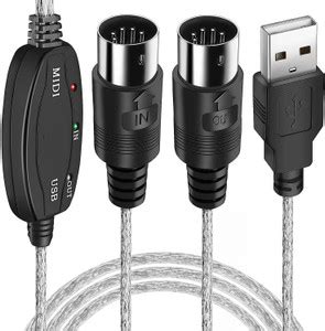 Flukey telecom Power Sharing Cable 2 m USB Midi Cable Adaptor for ...
