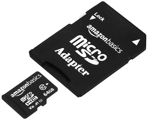 Amazon Basics 64 GB Micro SD Card with Adapter | Upto 120 MB/s | Class ...