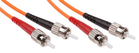 RS PRO | RS PRO ST to ST Duplex Multi Mode OM2 Fibre Optic Cable, 50 ...
