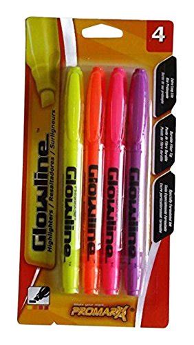 Glowline Highlighters - Multiple Colors - 4 pack : Amazon.in: Office ...