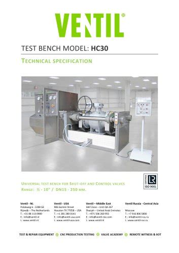 VC25SRV - Safety valve test station - Ventil Test Equipment BV - PDF ...