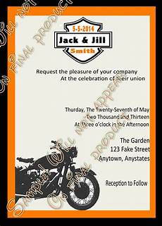 Biker Wedding Invitations by Harley Biker Wedding Invitations Motorcycle By Biker Wedding Invitations