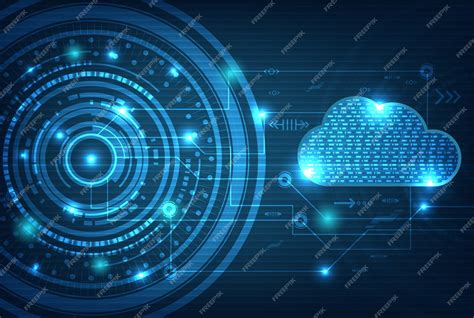 Tech cloud background