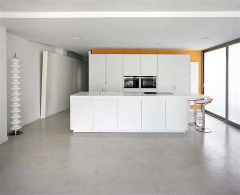 Photos of modern housing with microcement