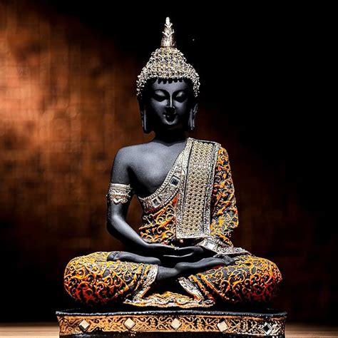 Buy Global Grabbers Polyresin Sitting Buddha Idol Statue Showpiece for ...