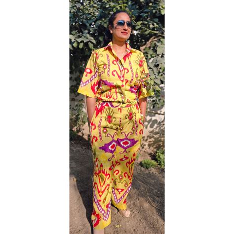 Rang Biranga Pila Co-ord set – Tusha designs