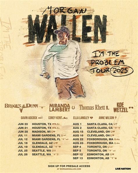 Morgan Wallen Announces 2025 'I'm The Problem Tour' Dates