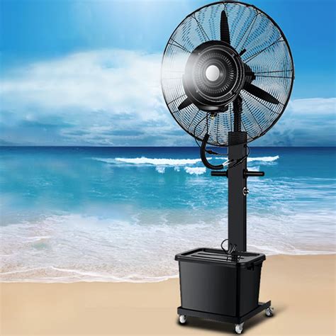 Buy Water Tank Misting Fan, Heavy Duty Industrial Pedestal Fan, Outdoor ...