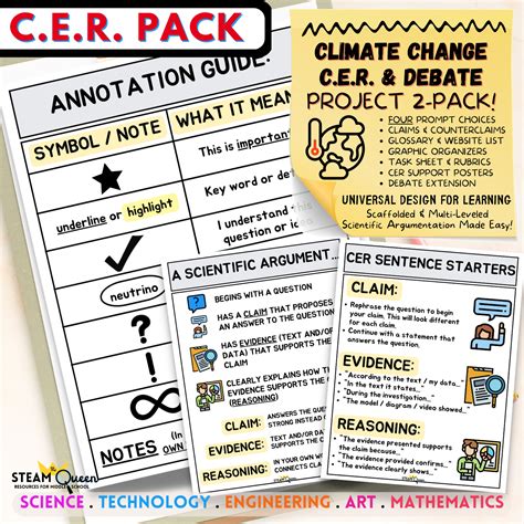 CER Climate Change Scientific Argument Debate Project 2-Pack Middle ...