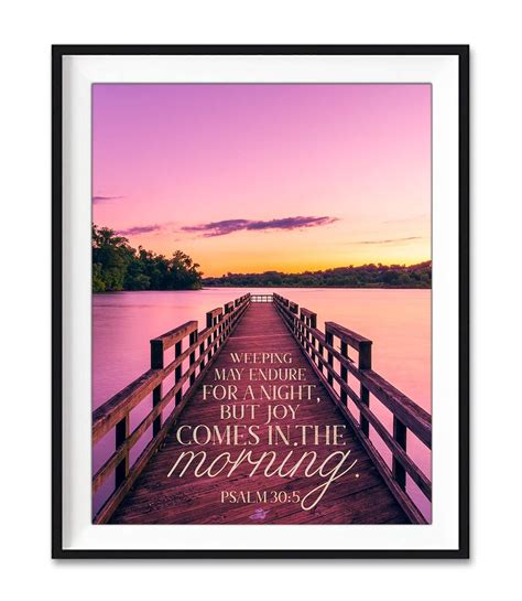 Joy in the Morning, Psalm 30:5 Photography Print, India | Ubuy