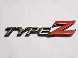 Type Z Logo 3D Emblem Badge 2 PCS (Black & Red) : Amazon.in: Car ...