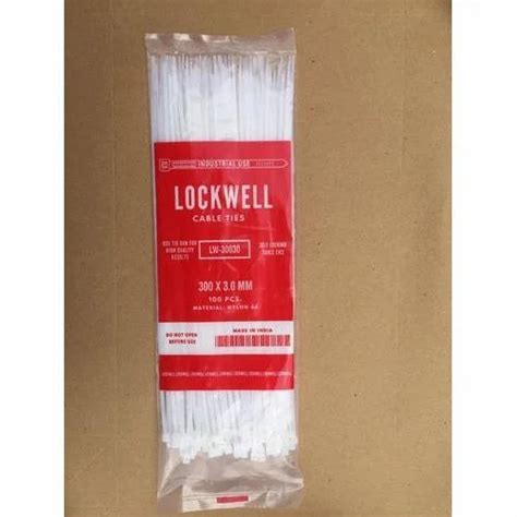 Lockwell Cable Ties - Lockwell White Cable Tie 500 x 4.8 Trader ...