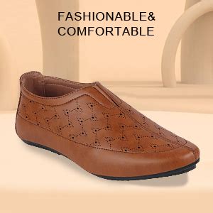 FAUSTO Men's FST KI-1708 TAN-40 Tan Ethnic Shoe Style Juttis & Mojaris ...
