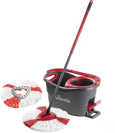 Vileda Turbo Microfibre Mop and Bucket Set with Extra 2-in-1 Refill ...