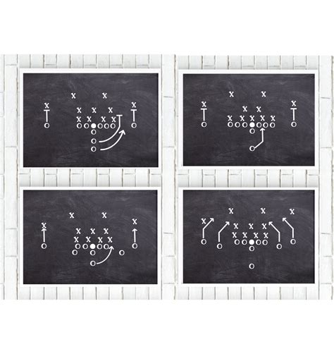 Football Plays Chalkboard
