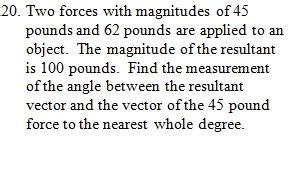 Image result for Resultant Vector Worksheet