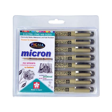 SAKURA, Fineliner Pen - PIGMA MICRON | Set of 8. – OXFORD stationers