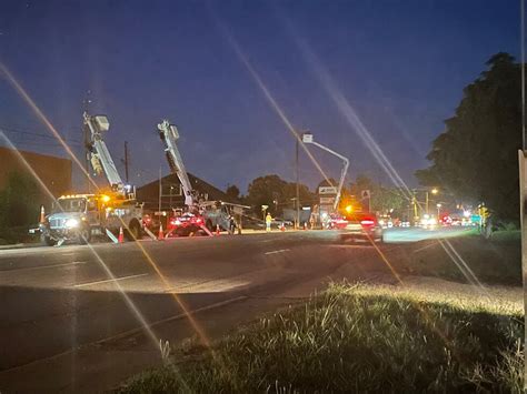 Crews working to fix power lines in Greenville after crash, official says