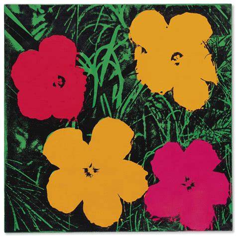Flowers，Andy Warhol，1970 | Andy warhol flowers, Warhol paintings, Pop art
