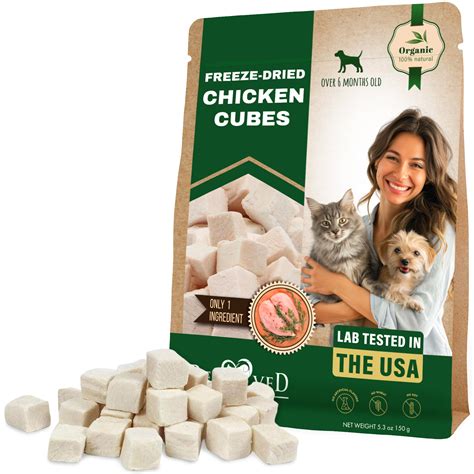 Freeze Dried Chicken Treats for Cats and Small Dogs - All Natural Meat ...