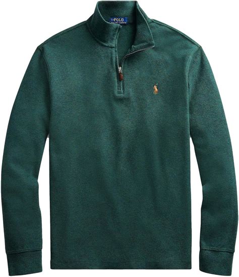 Polo Ralph Lauren Men's Estate Rib Quarter-Zip Pullover Sweater at ...