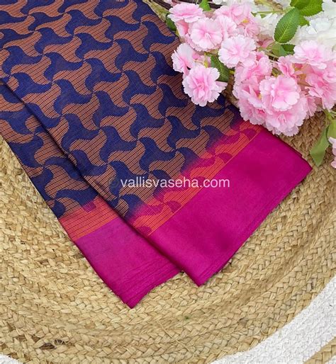 Mixed Cotton Brasso Saree - VVBS001 – Vallis Vaseha