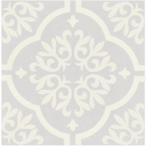 Alow Peel and Stick Floor Tile, Gray Floral Peel and Stick Flooring ...