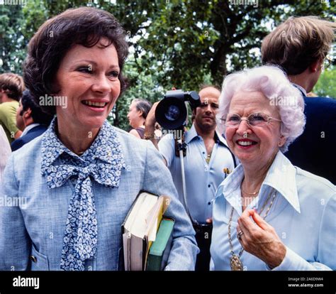 First Lady Rosalynn Carter holding Carter family Bible and her mother ...