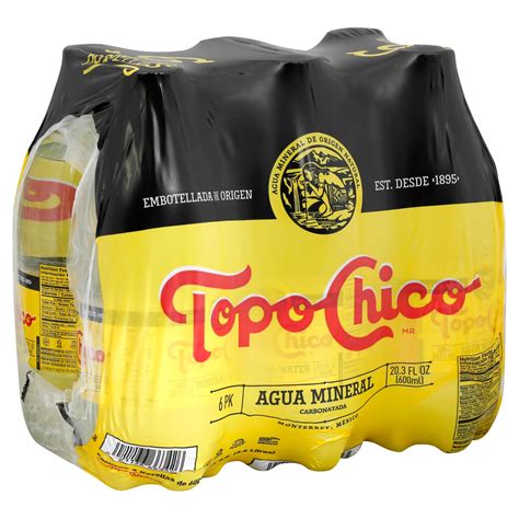 Bottles of Topo Chico mineral water seen on ice at Atmosphere City of Angels Launch Party Powered by