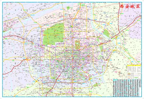 西安市交通地图全图_西安市地图