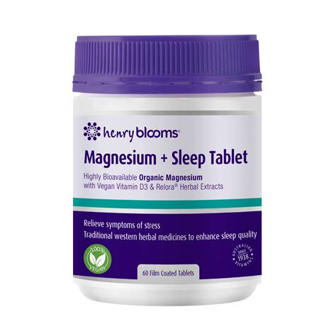 Magnesium+sleep 60 Film Coated Tablets – Henry Blooms