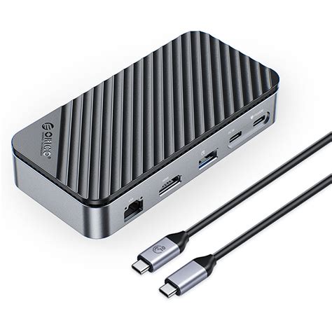 ORICO USB C Hub with M.2 SSD Enclosure 10-in-1 Docking Station 10Gbps ...