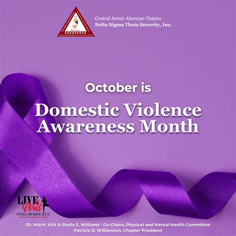 Domestic Violence Awareness Month Campaign - Central Jersey Alumnae ...