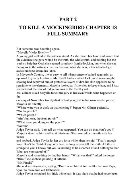 Mayella On The Witness Stand