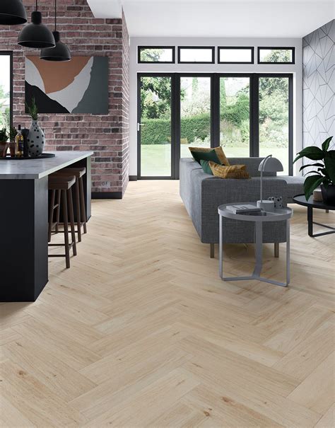 Augustus - Fossil Oak Herringbone | Herringbone wooden floors, Loft ...