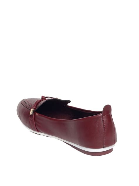 Denise Maroon Ballet Flats – Monrow Shoes
