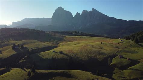Seiser Alm Alpe di Siusi valley at Summer in Italian Dolomites, South ...