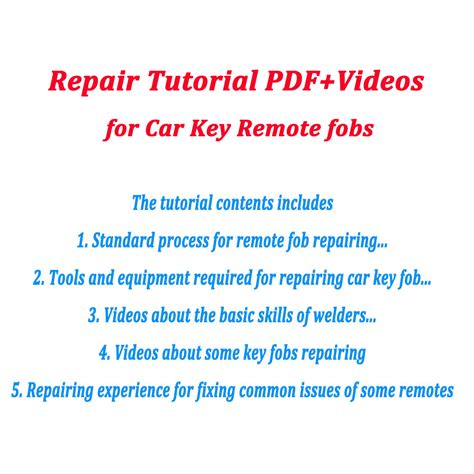 Image result for Auto Keyless Remote Troubleshooting Guide