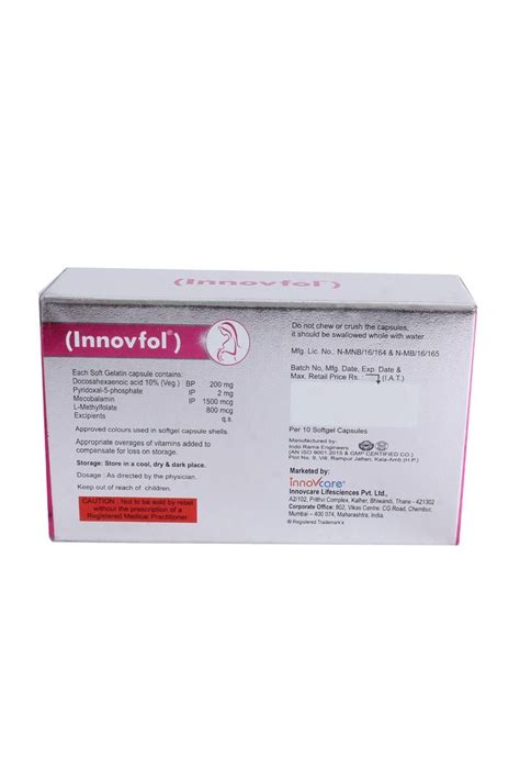 Innovfol Capsule 10's Price, Uses, Side Effects, Composition - Apollo ...
