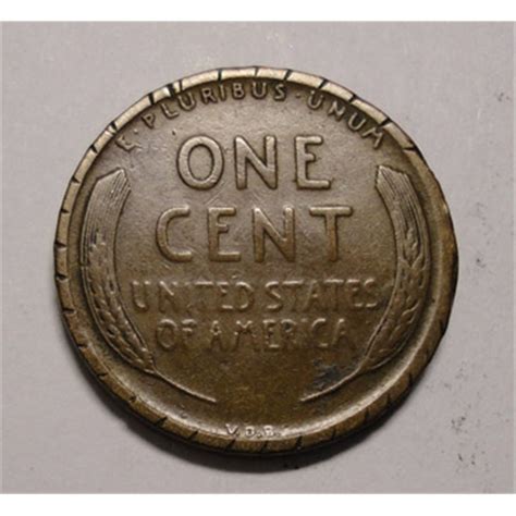 1909S VDB Lincoln penny coin is a solid full wheatline