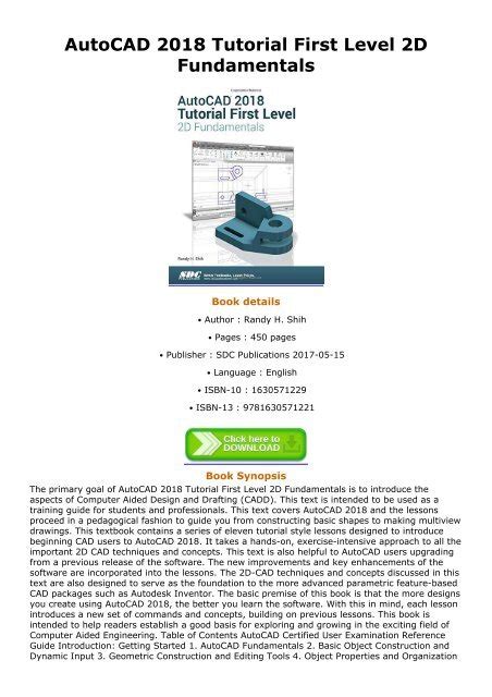 AutoCAD 2018 Tutorial 的图像结果