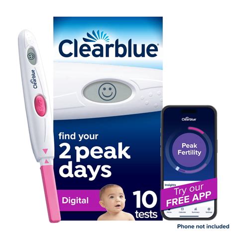 Free Shipping! Clearblue Digital Ovulation Predictor Kit, 10 Ovulation Tests with Digital ...