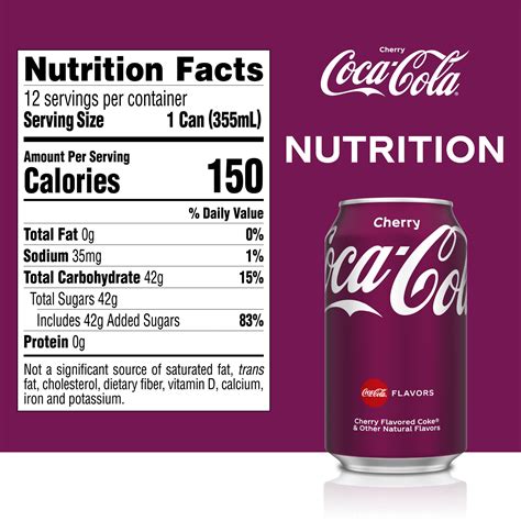 Cherry Coke Nutrition Label at Dorothy Torrey blog