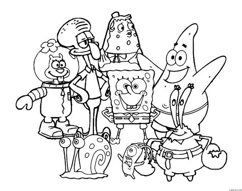 Spongebob Squarepants House Coloring Pages