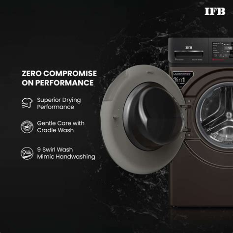 IFB 9/6 kg Washer with Dryer AI Powered, 30 min Steam Refresh Program ...