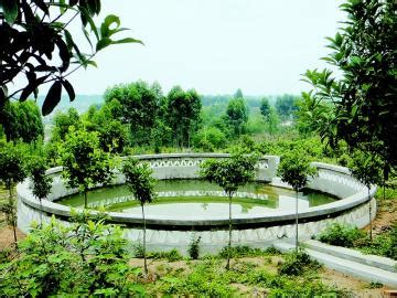 家用蓄水池如何建造,农村家用砖砌水池,农村自建蓄水池_大山谷图库