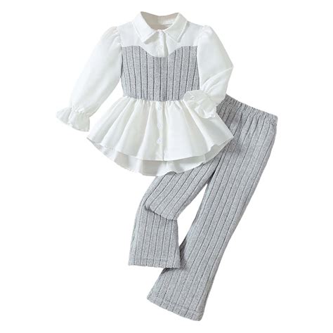 Back To School Outfits for Girls,Girls Fashion Set Asymmetrical Knit ...