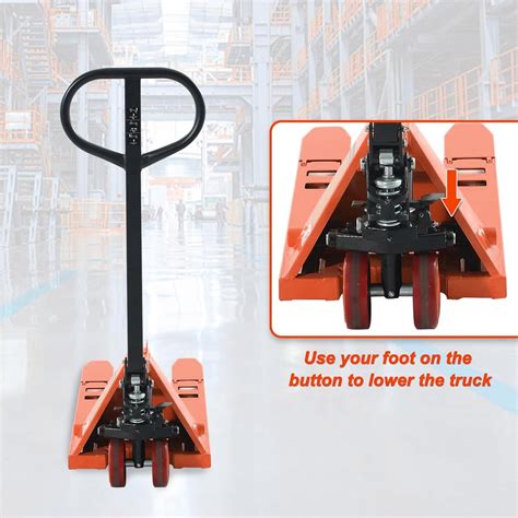 Used 2200lbs Folding Pallet Jack Hand Pallet Truck(Only Pick-Up) - Tory ...