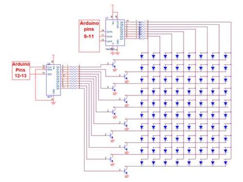 Image result for Arduino 4017 LED Matrix Code