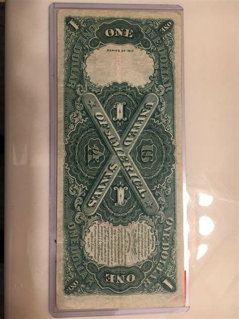 1917 One Dollar Bill, Red Seal, Serial No: T3589609A Speelman & White ...